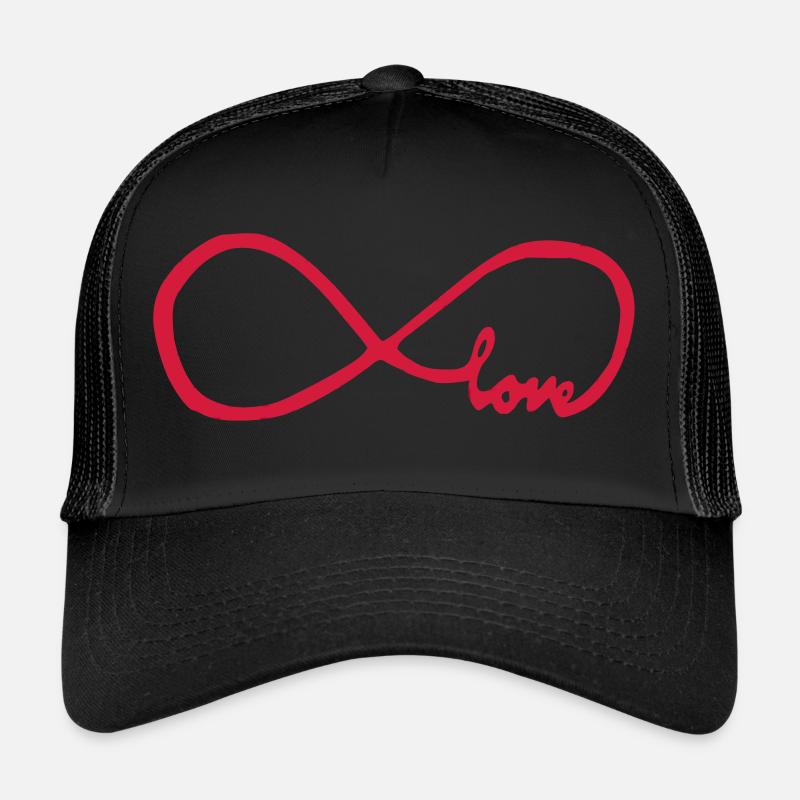 amour infini - Casquette trucker  - noir/noir