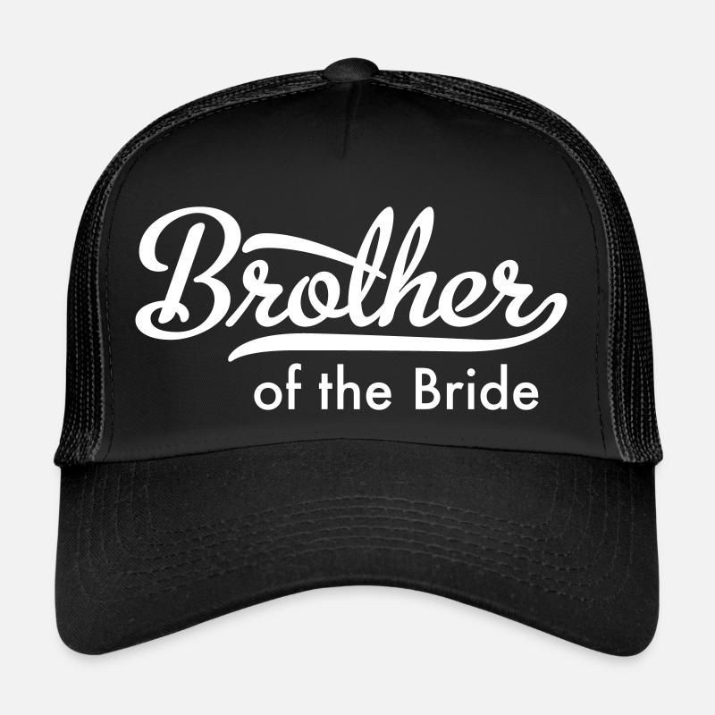 Frère de la mariée - Casquette trucker  - noir/noir