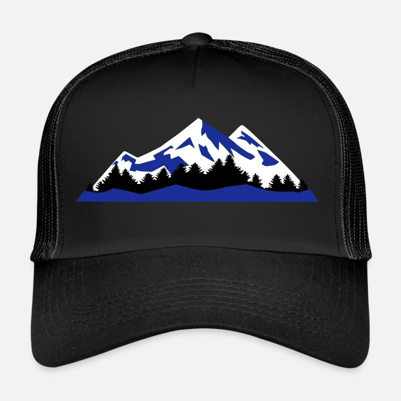 mountains, winter, landscape Casquette trucker 