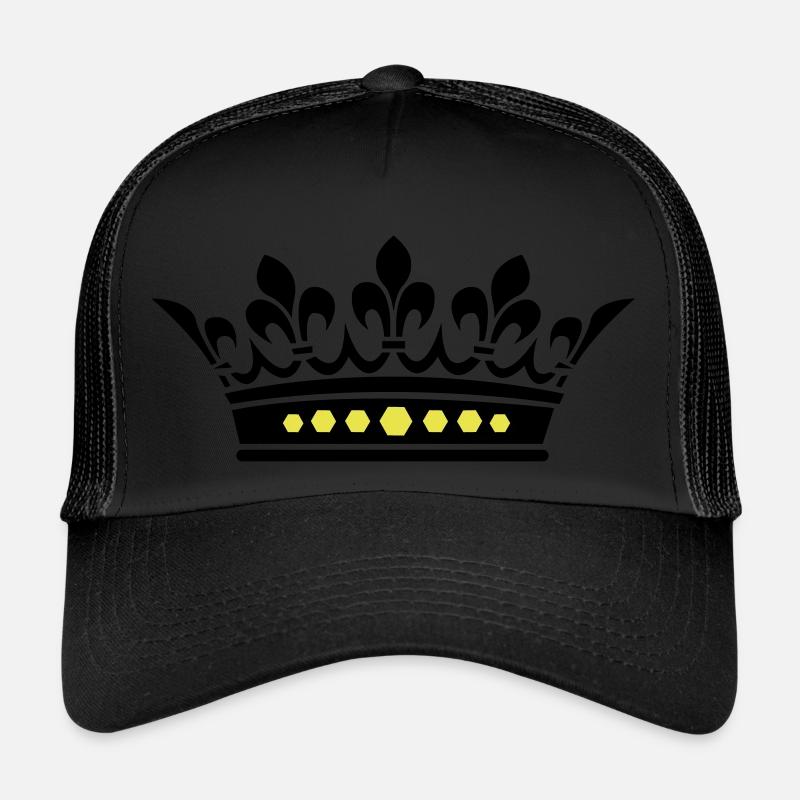 couronne - Casquette trucker  - noir/noir