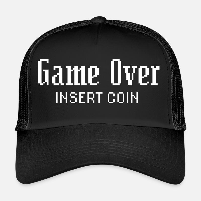 Game Over Insert Coin Trucker Cap