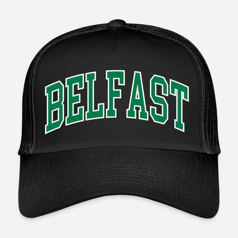 Belfast - Casquette trucker - noir/noir
