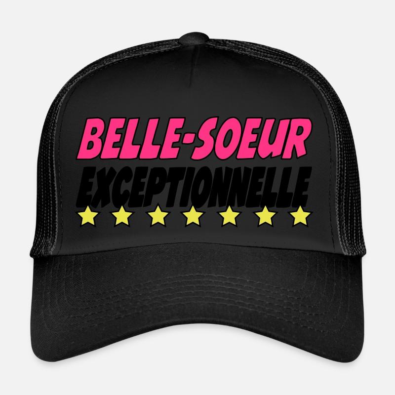 Belle Soeur exceptionnelle - Casquette trucker  - noir/noir