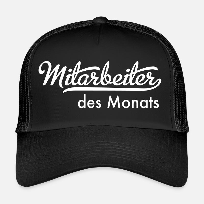 Mitarbeiter des Monats - Trucker Cap - Schwarz/Schwarz