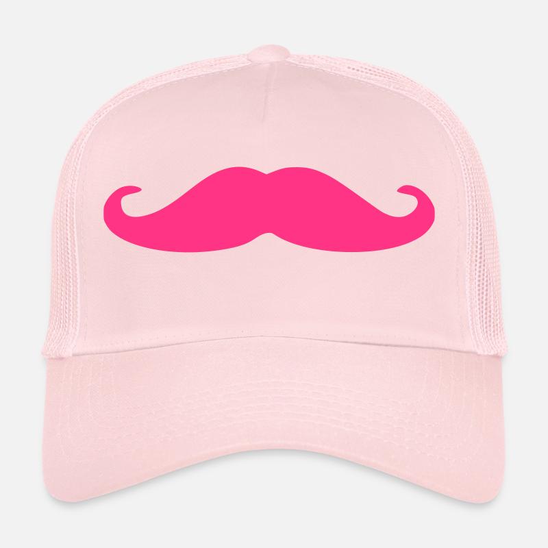 moustache Casquette trucker 