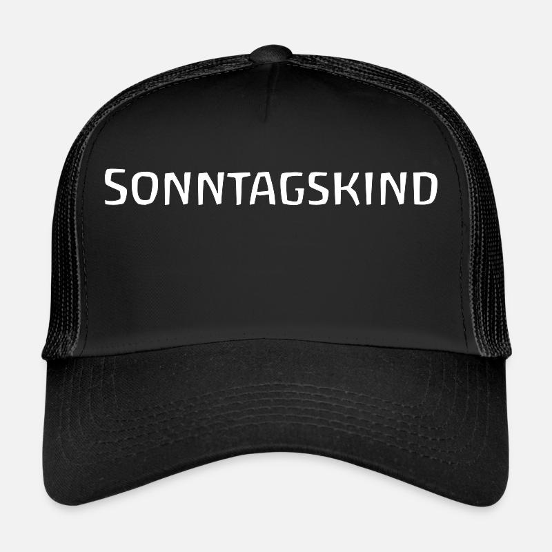 Sonntagskind - Trucker Cap - Schwarz/Schwarz