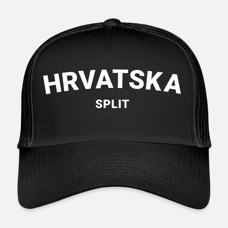 From Croatia with Love - Hrvatska Split white Trucker Cap