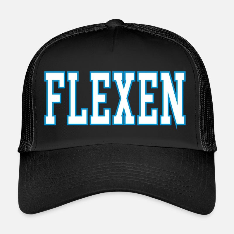 Flexen - Trucker Cap - Schwarz/Schwarz