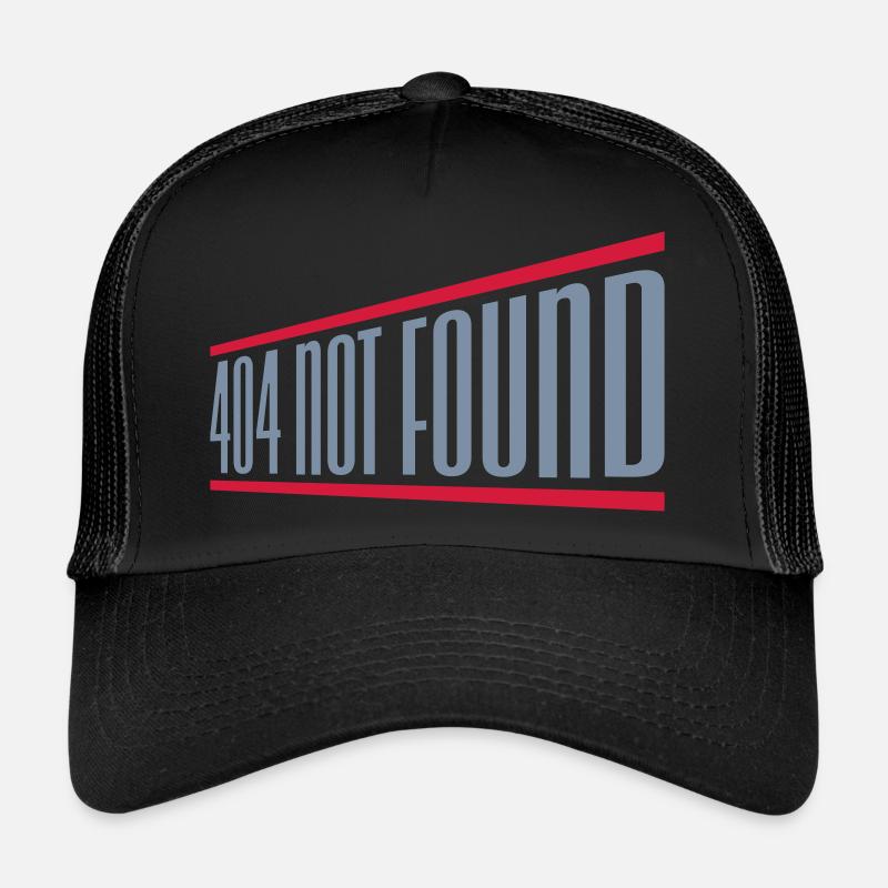 Ordinateur 404 introuvable Casquette trucker 