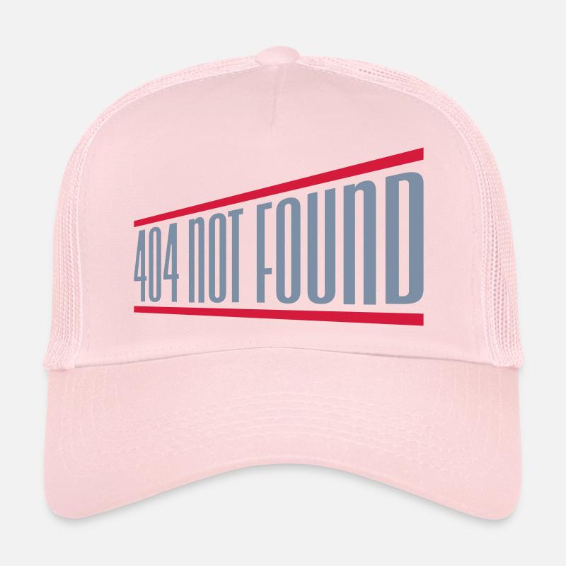 404 not found computer Trucker Cap