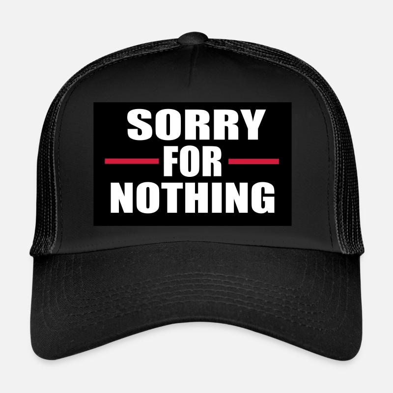 Désolé pour rien Casquette trucker 