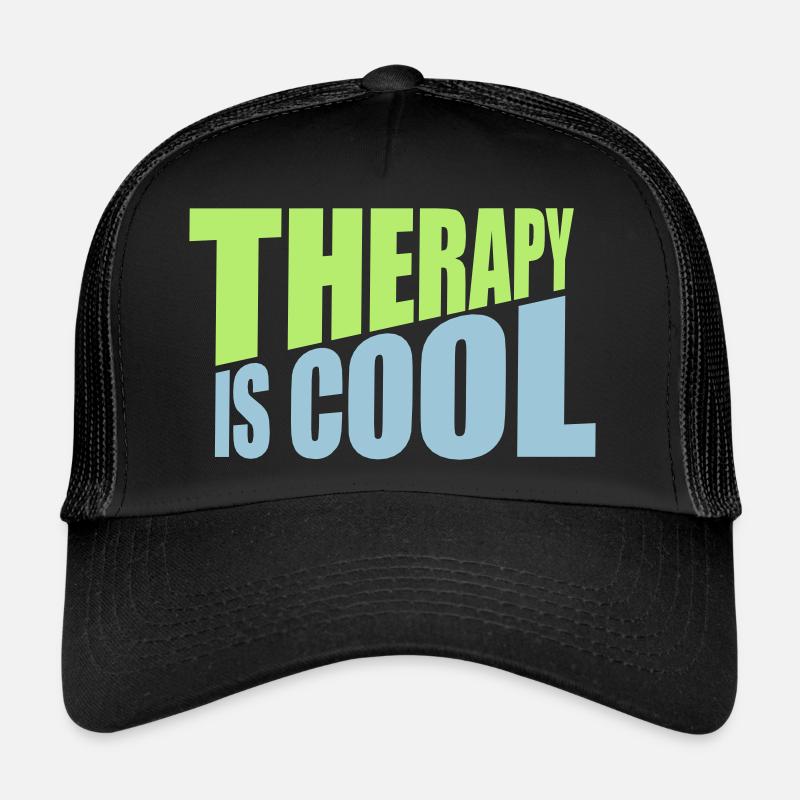 therapy is cool Zitat Trucker Cap