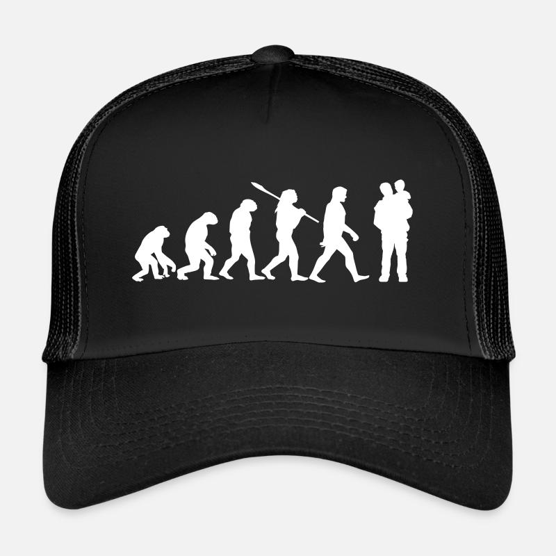 Father gift idea - Trucker Cap - black/black