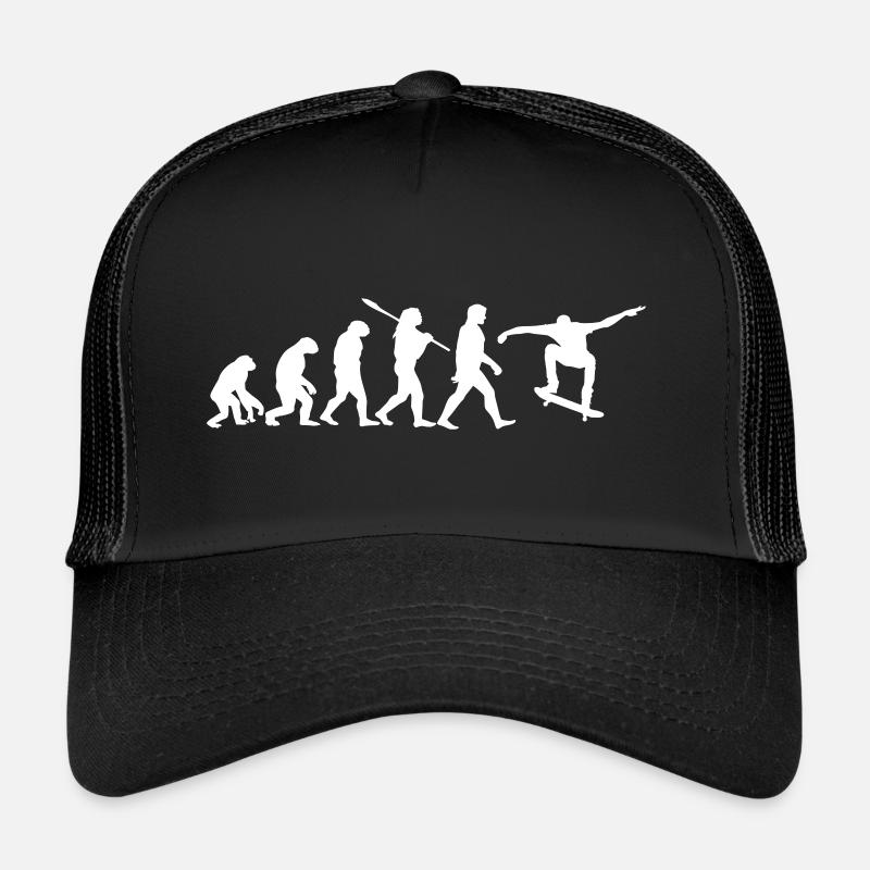 Skateboarder Longboarder - Trucker Cap - black/black