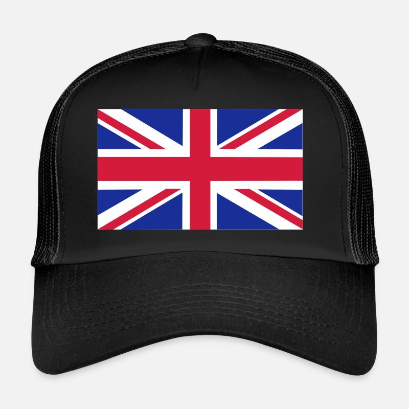 Großbritannien - UK - Trucker Cap - Schwarz/Schwarz