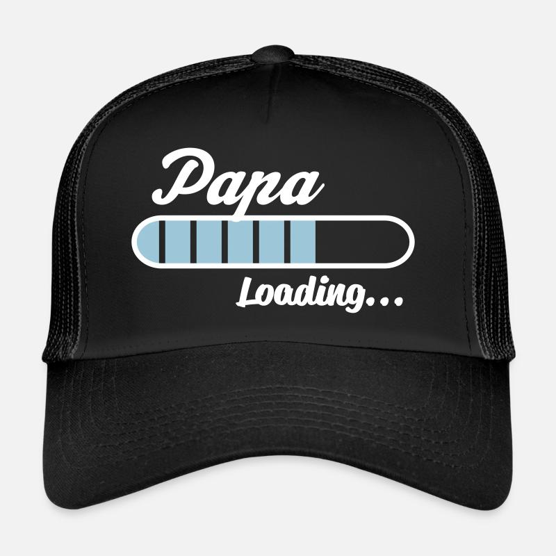 Papa Loading... - Trucker Cap - Schwarz/Schwarz