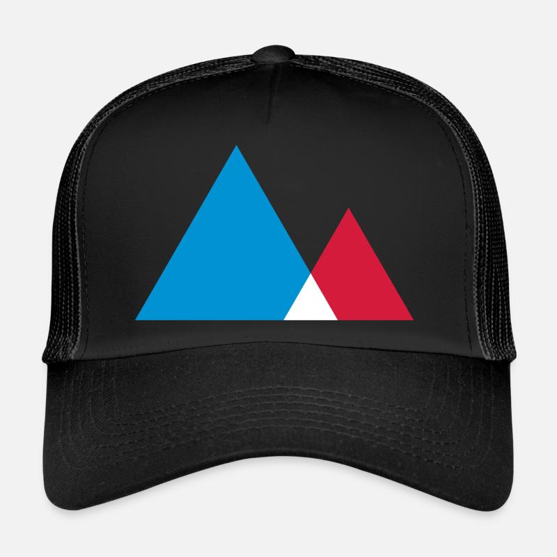 Triangle gift shapes and colors mountains Trucker Cap