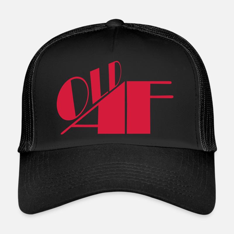 old AF Text Logo Trucker Cap
