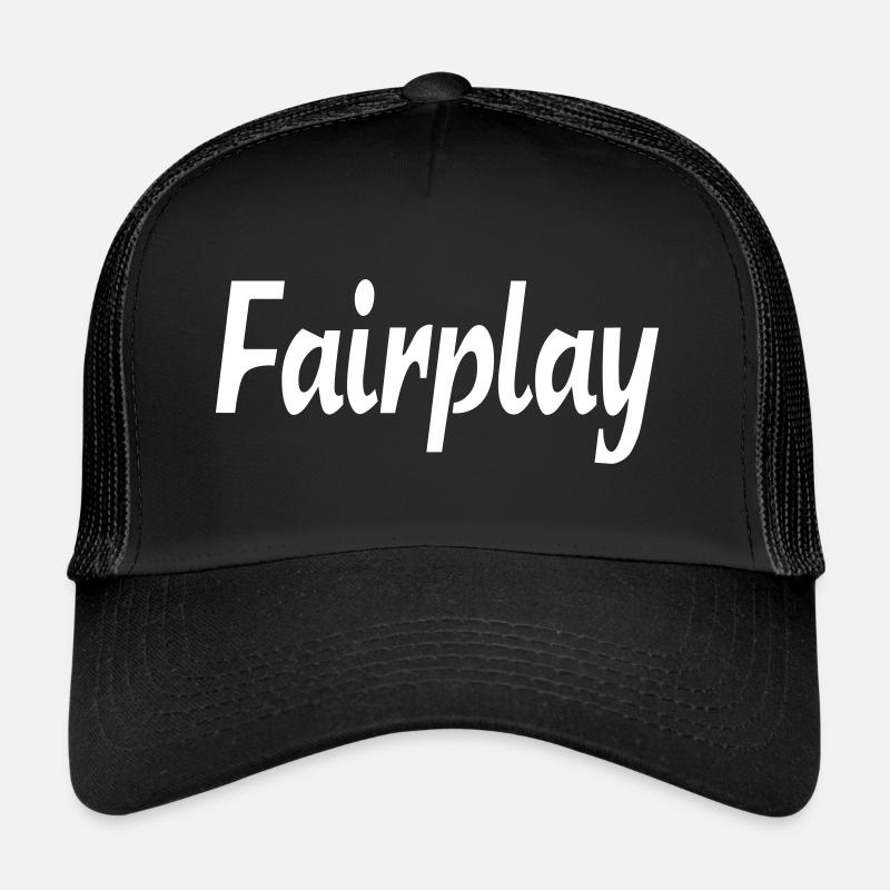 Fair play - Trucker Cap - black/black