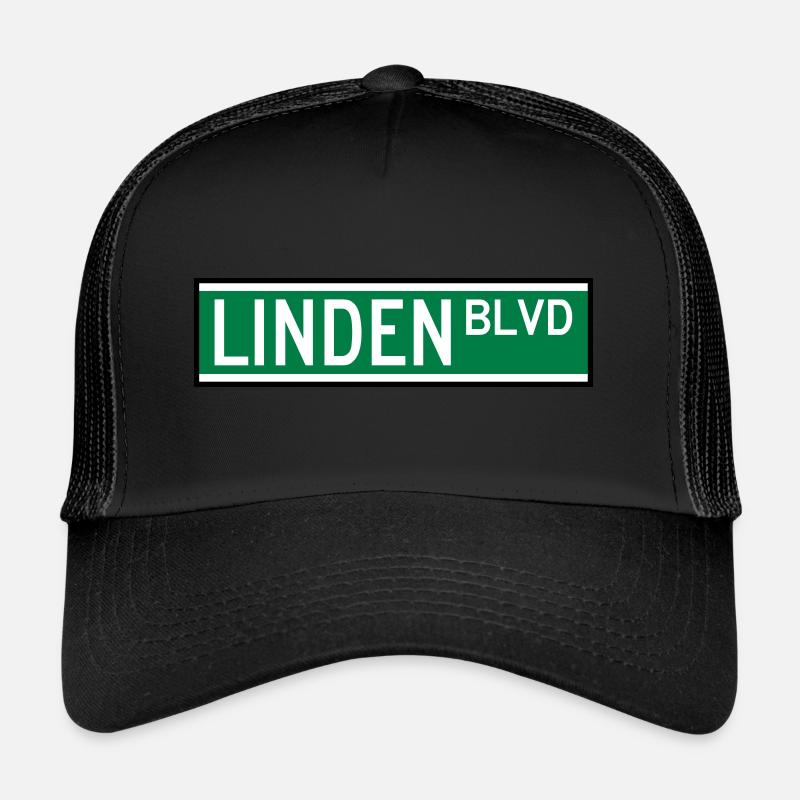 LINDEN BLVD SIGN Trucker Cap