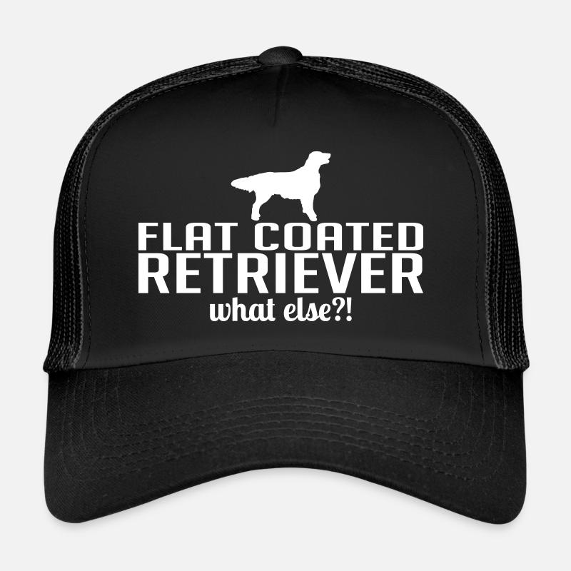 FLAT COATED RETRIEVER what else - Trucker Cap - black/black