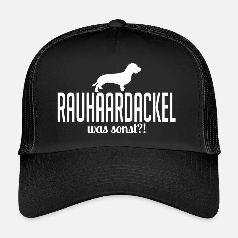 RAUHAARDACKEL was sonst - Trucker Cap - Schwarz/Schwarz