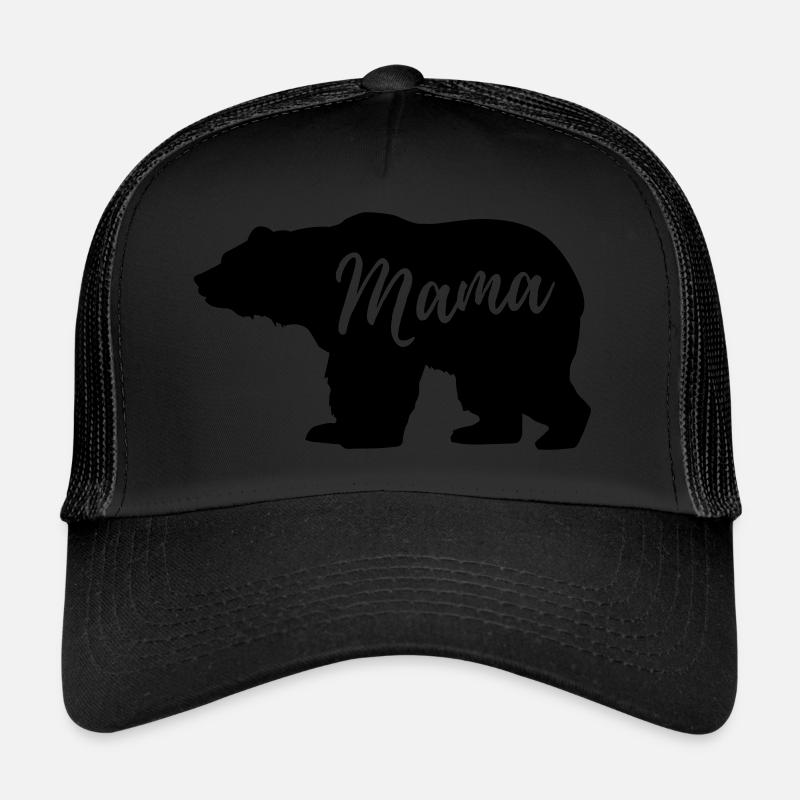 Mama Bear - Casquette trucker  - noir/noir