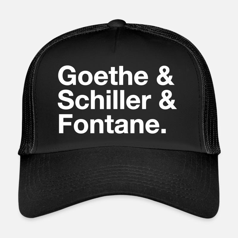 Goethe & Schiller & Fontane Trucker Cap
