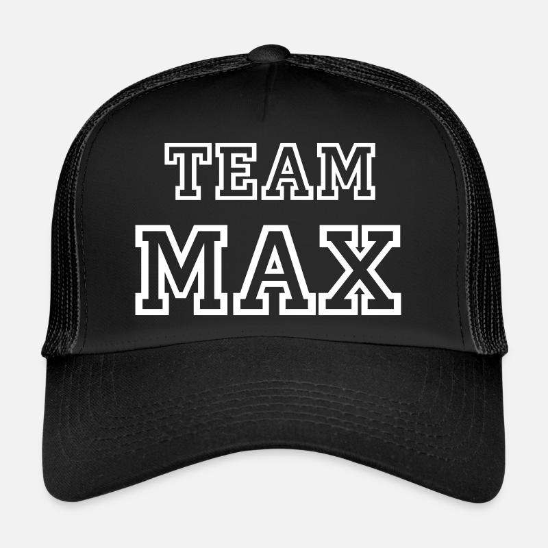 TEAM MAX Nom du chien Mâle TeamTricot Casquette trucker 