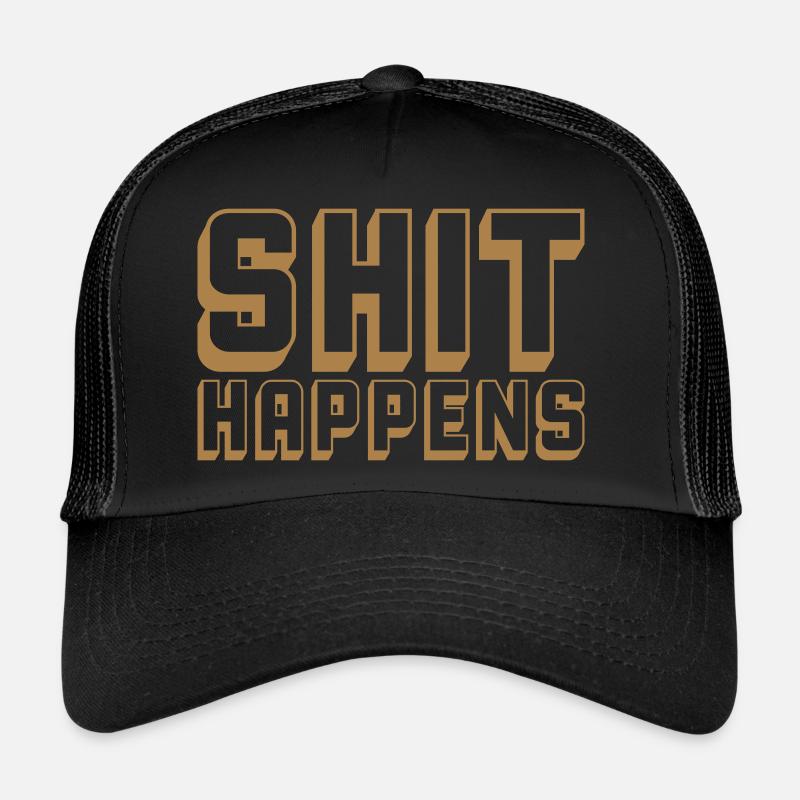 La merde arrive Citation Devise Casquette trucker 