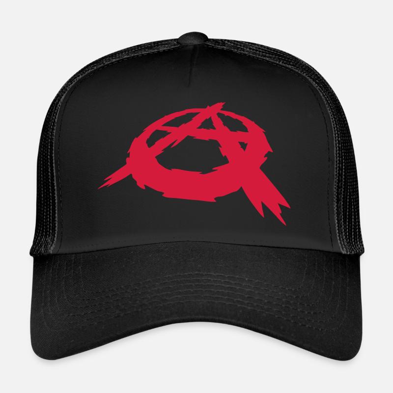 Création de logo symbole anarchie Casquette trucker 