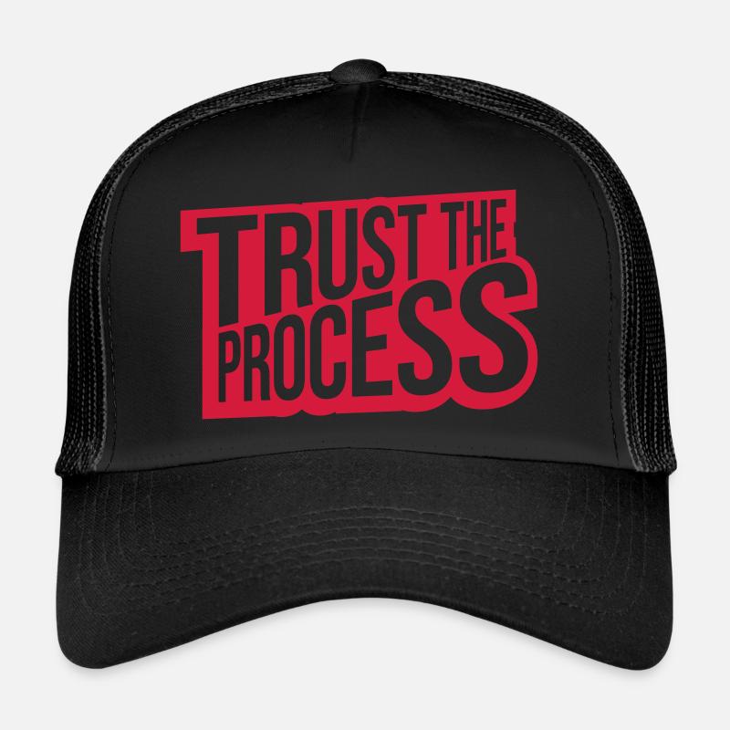 trust the process Zitat Trucker Cap