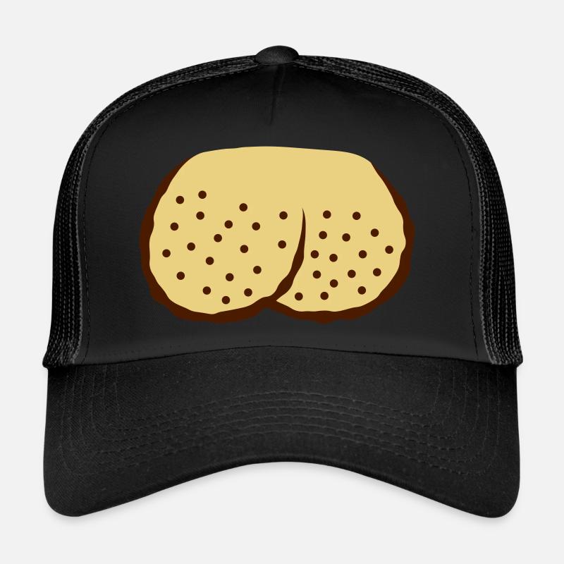 Shaved Eggs Testicles Comic Trucker Cap