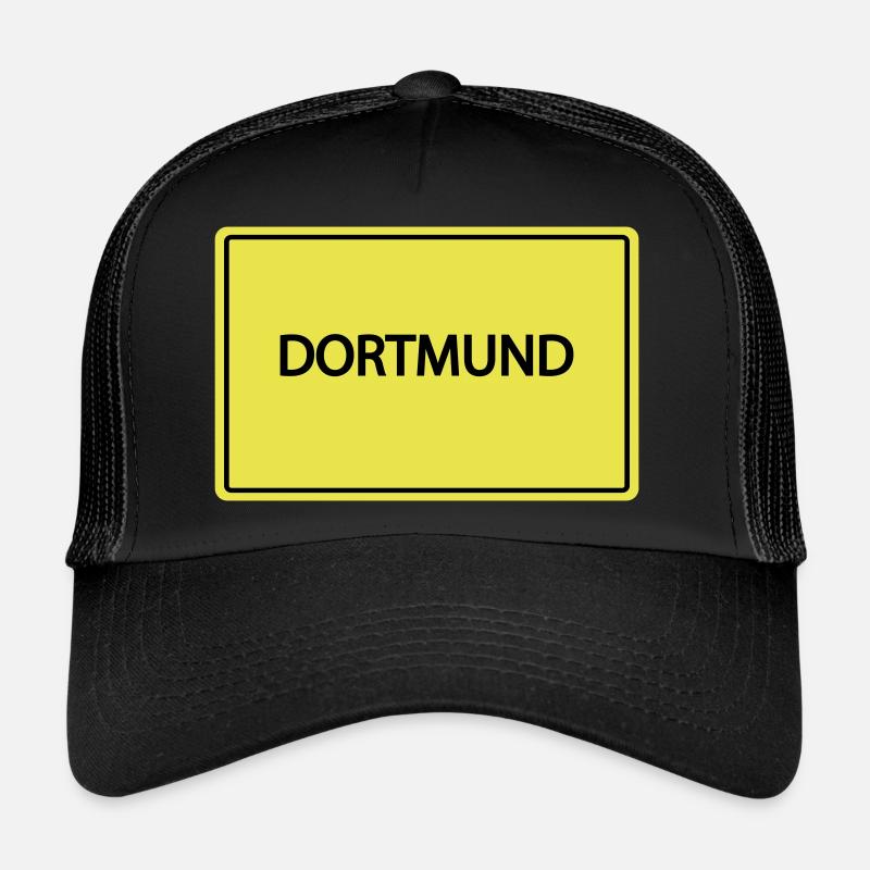 Panneau de la ville Dortmund Casquette trucker 