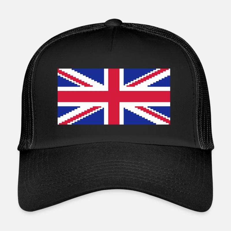 Union Pixel Jack UK Flag - Trucker Cap - black/black
