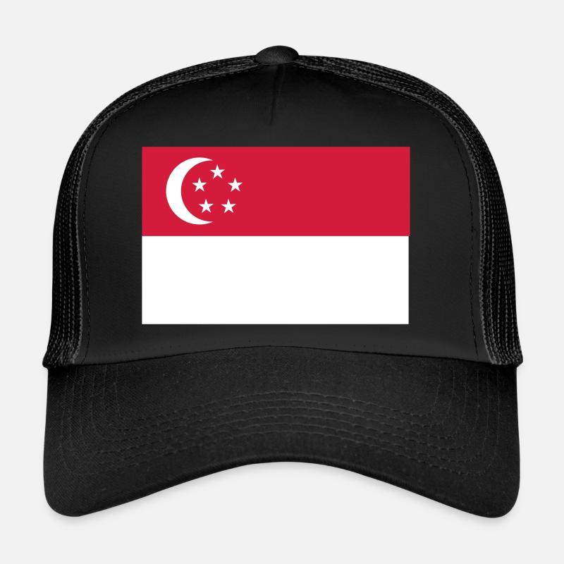 Singapur Flagge Trucker Cap