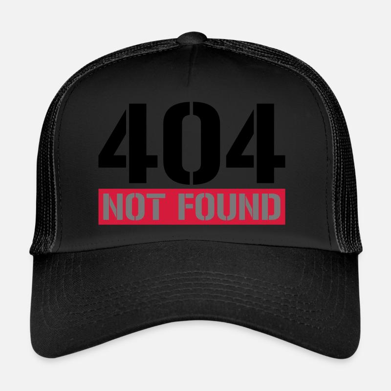 404 message introuvable Casquette trucker 