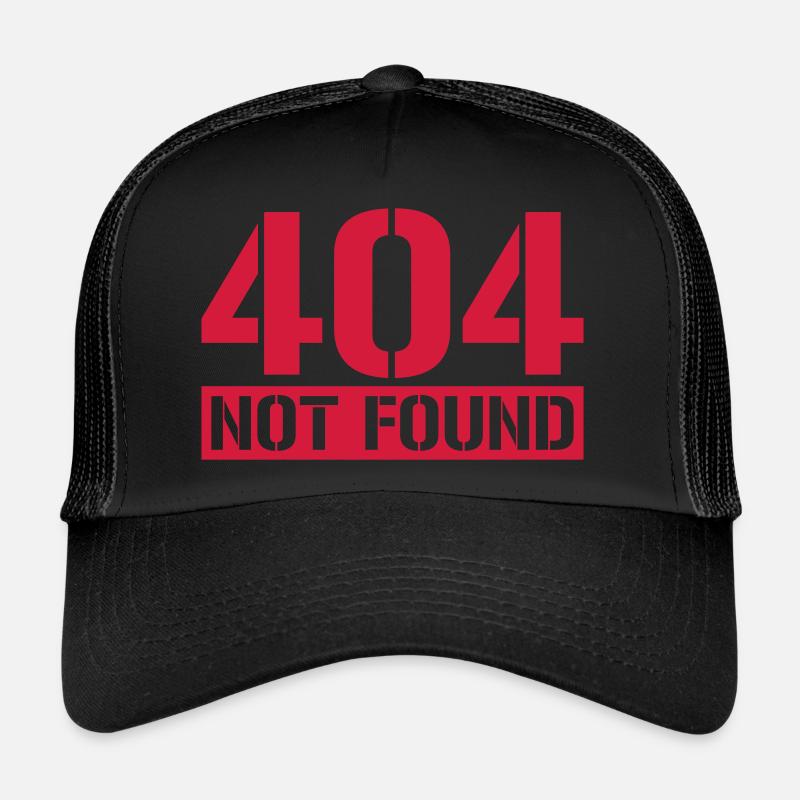 Message 404 introuvable Casquette trucker 
