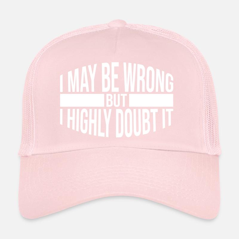 Je peux me tromper Casquette trucker 