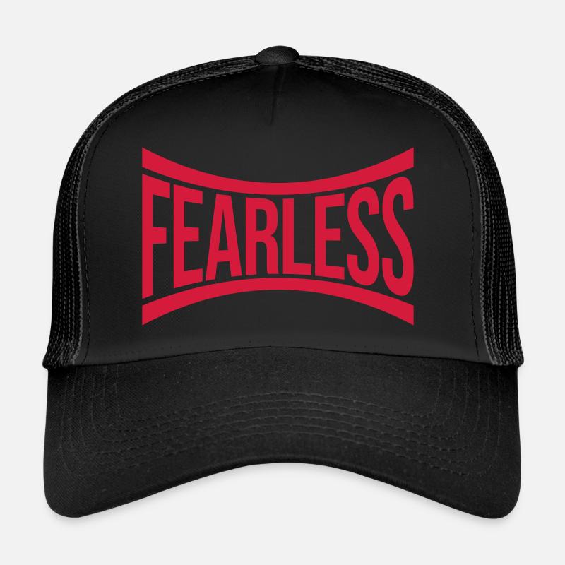 Conception de citation de texte intrépide Casquette trucker 