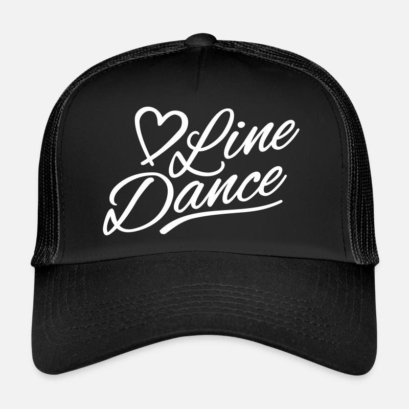 Love Line Dance Linedance Lover - Trucker Cap - Schwarz/Schwarz