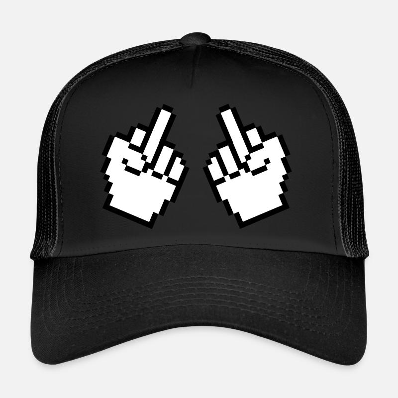 Doigt d’honneur Pixel 2 Casquette trucker 
