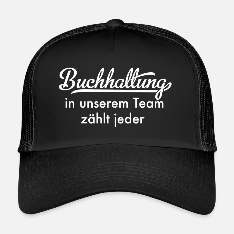 Buchhaltung - Trucker Cap - Schwarz/Schwarz