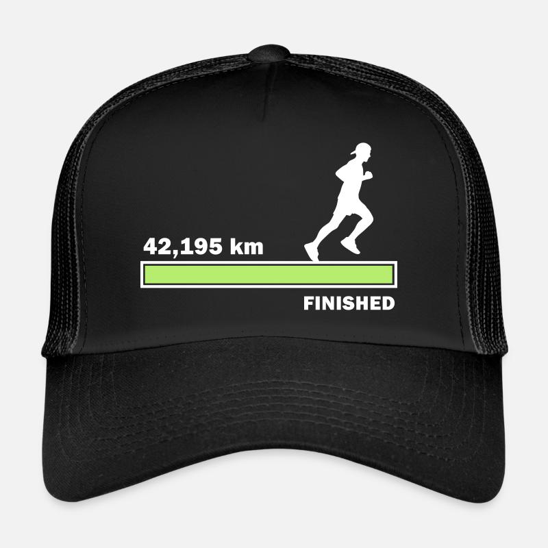 42,195 km finished - Trucker Cap - Schwarz/Schwarz