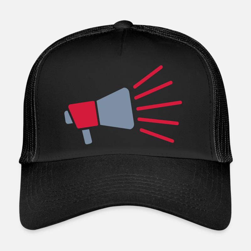 Symbol Megaphone loud speech Trucker Cap