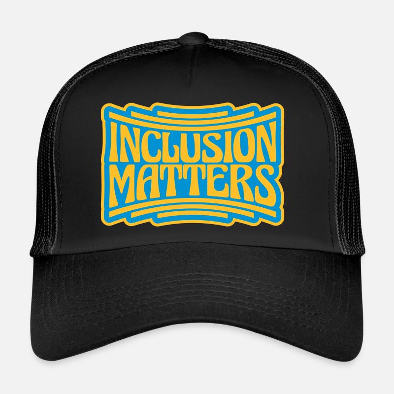 inclusion matters Logo Quote Trucker Cap