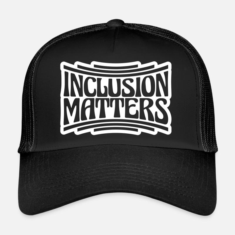 inclusion matters Logo Quote Trucker Cap