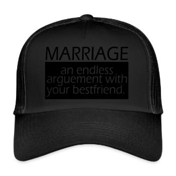 Marriage - Trucker Cap - black/black - Front