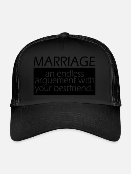 Marriage - Trucker Cap - Schwarz/Schwarz - Vorne