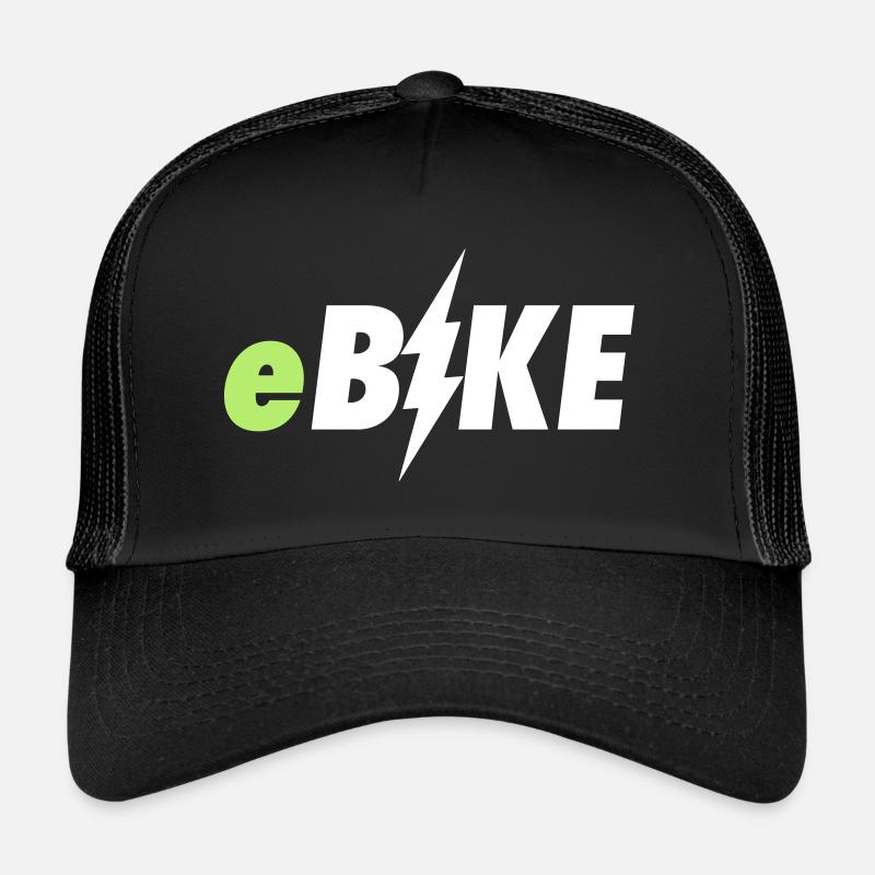 e Bike - Trucker Cap - Schwarz/Schwarz